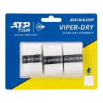 Dunlop Overgrip Viper Dry 0.6mm (ultra suchy i trwały) biały - 3 sztuki